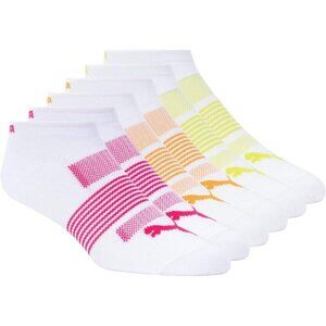 🆕 Women White Low Cut Socks Featuring Arch Support Cushioned Walking Jumping